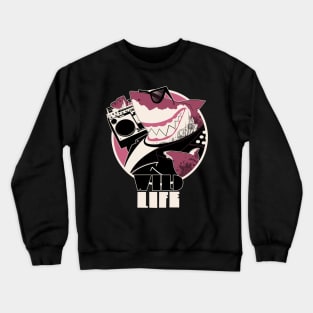 Wild Life Punker Shark Crewneck Sweatshirt